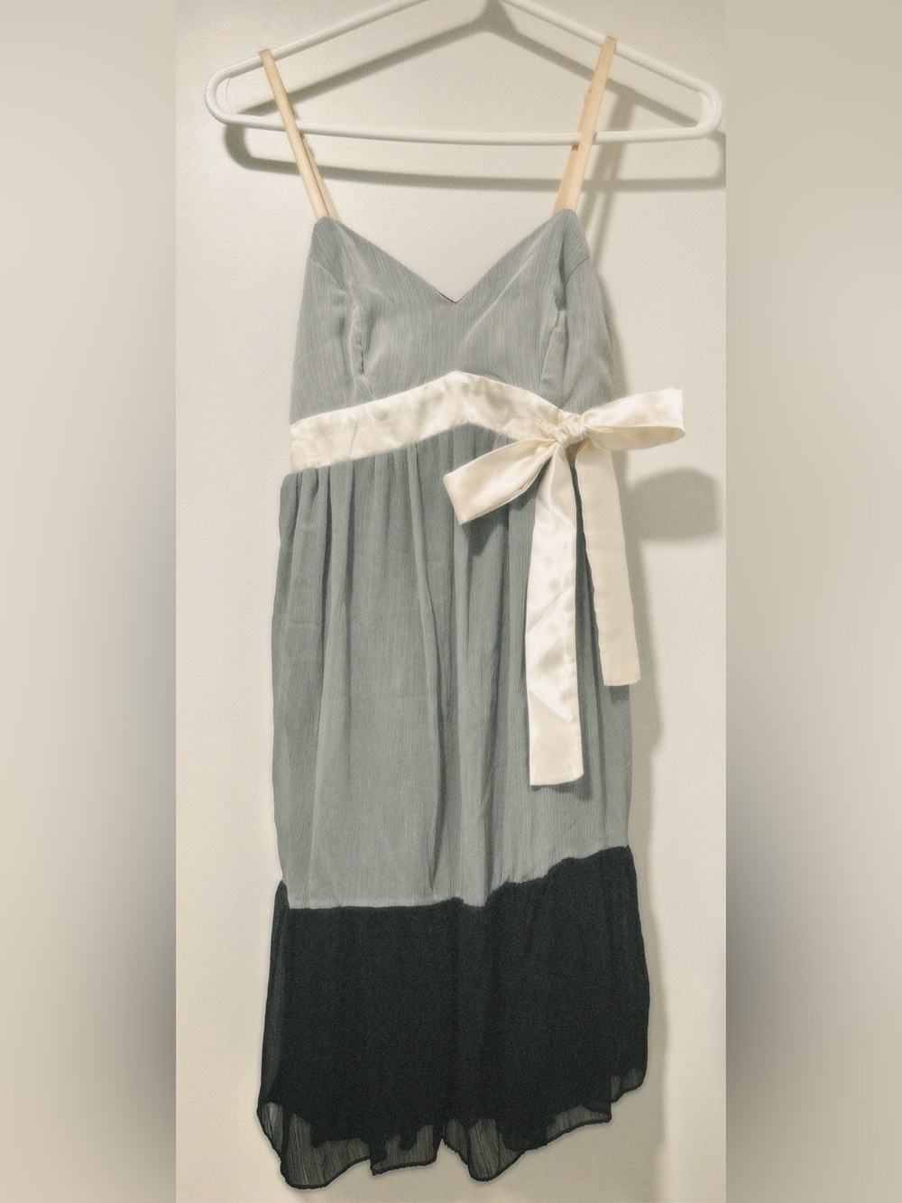 Rinascimento Cream and Black Layered Dress Italian Vintage